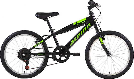 Alpina 20" Kids' Mountain Bike Black