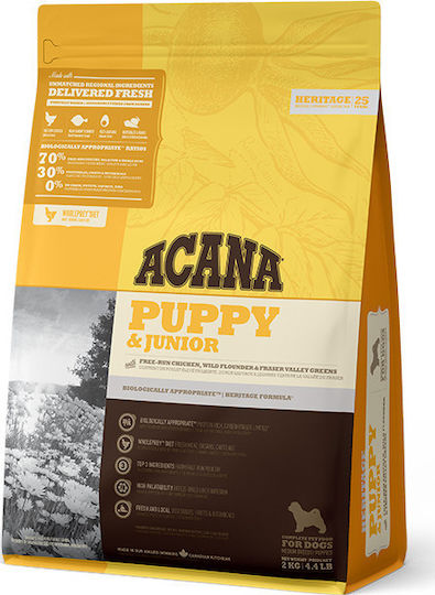 Acana Recipe 2kg Dry Food Grain-Free for Puppies with Chicken