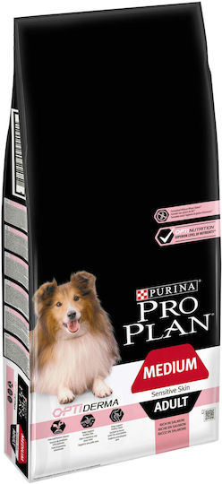 Pro Plan Sensitive Skin 14kg Hrană Uscată pentru Câini Adulţi de Rase Medii cu Somon