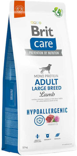 Brit Care Adult Large Breed 3kg Hrană Uscată fără Cereale pentru Câini Adulţi de Rase Mari cu Miel și Orez