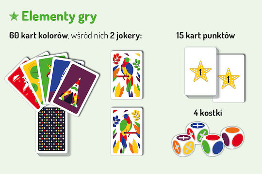 Board Game Color Game for 2-7 Players 6+ Years Old (PL) Nasza Ksiegarnia