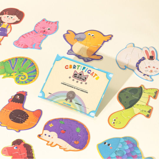 Deli Kinderpuzzle Koffer 89t 3 1 24 30 35 Mi Dinosaur Family 4+ Deli Genius