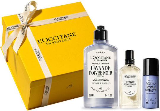 L'Occitane Men's Fragrance Set with Eau de Parfum and Shower Gel 3 Pieces