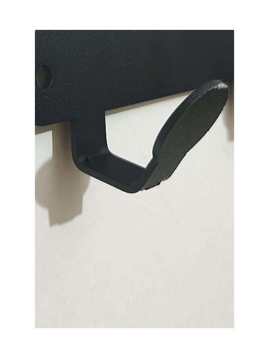 SteweHome Metal Wall Hanger 7 Hooks Beige 55x22x22cm