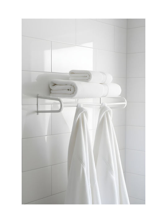 SteweHome Metal Wall Hanger White 103x20x20cm