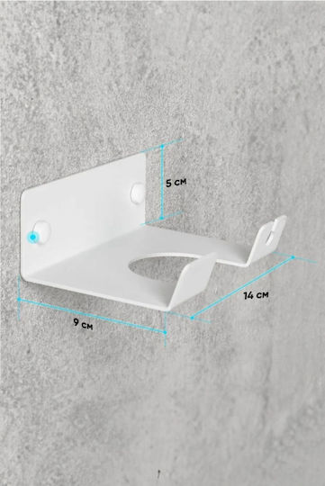 SteweHome Wall Mounted Bathroom Shelf Metallic