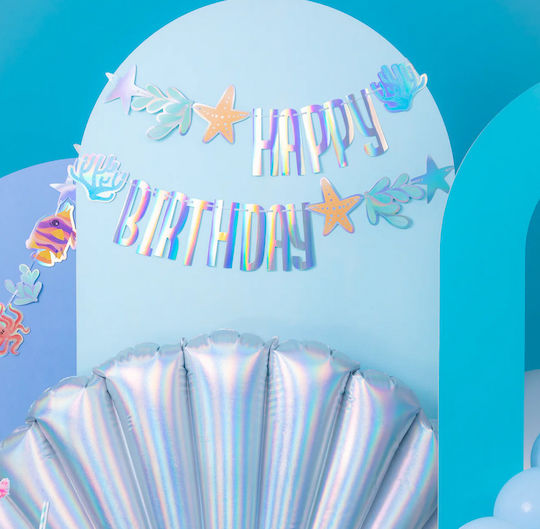 Ocean Banner Happy Birthday 240cm