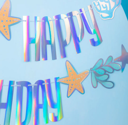 Ocean Banner Happy Birthday 240cm