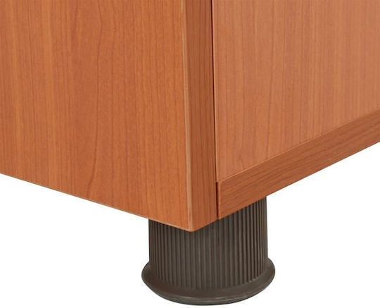 Wooden Office Cabinet with Lock Cherry 80x40x82cm