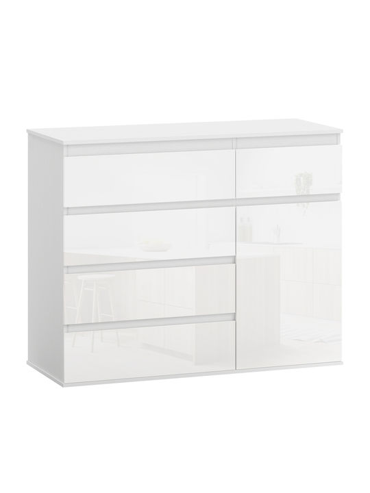 Ντουλάπι Γραφείου Ξύλινο Λευκό 100x40x80cm