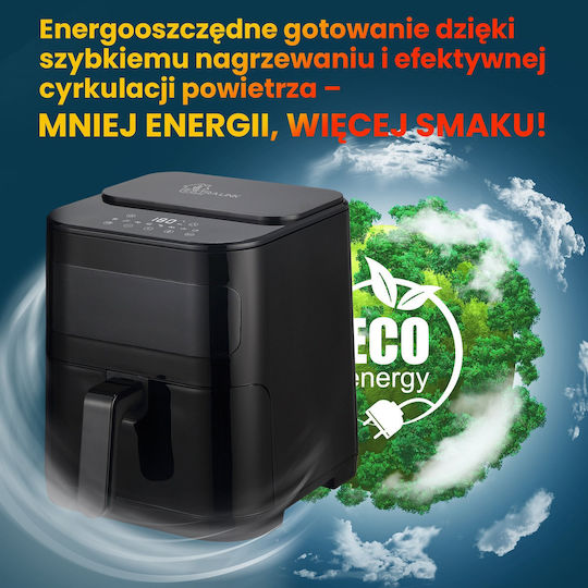 Extralink Heißluftfritteuse mit Wi-Fi 5,2 l Schwarz