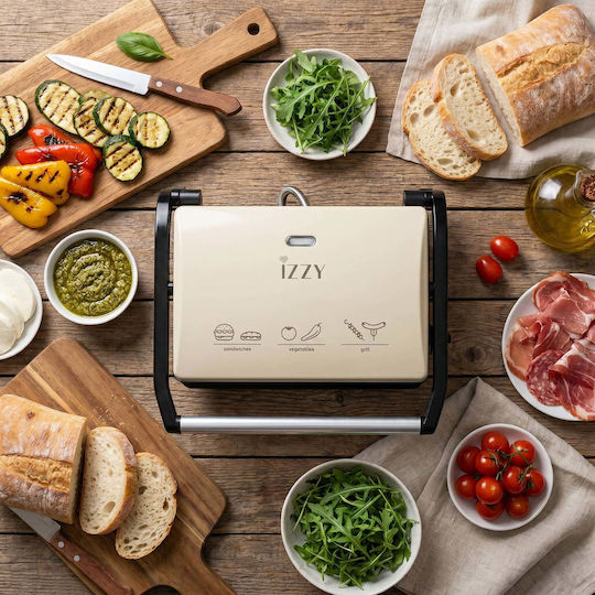 Izzy Panini 123 Сандвич тостер грил 800W Крем