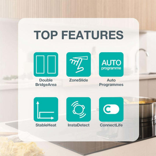 Gorenje Smart Induction Autonomous Cooktop With Lock Mode 59.5x52cm
