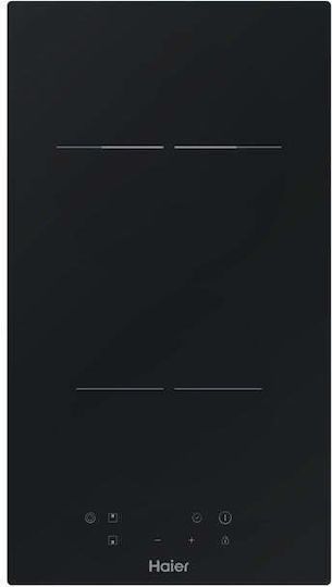 Haier HAH 32 DCC Smart Domino Ceramic Autonomous Cooktop 28.8x52cm Black Glass