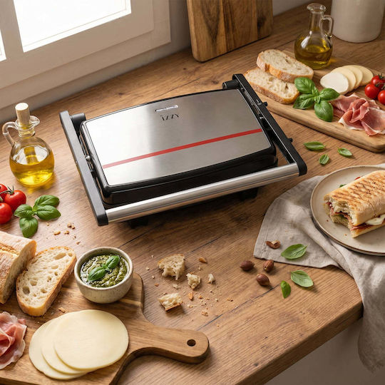 Izzy Sandwich Maker Grill 1500W Inox