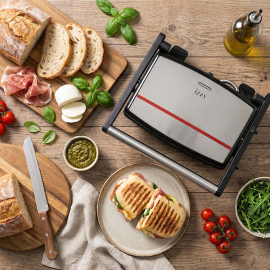Izzy Sandwich Maker Grill 1500W Inox