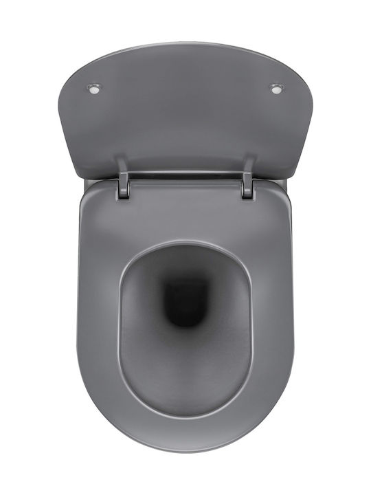 Deante Wandhängende Toilette Rimless Graue 5907650820505