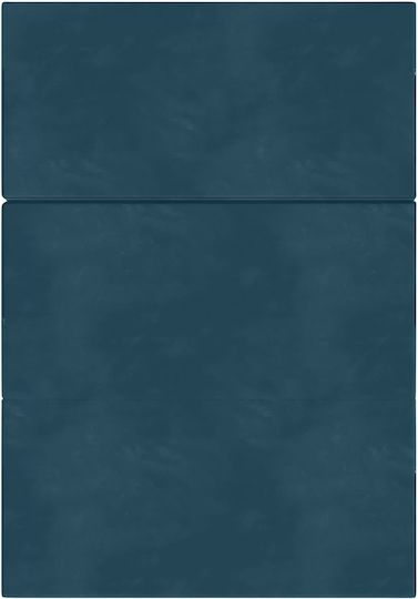 Πολυμορφικό Πουφ Κρεβάτι Μπλε 140x67x45cm