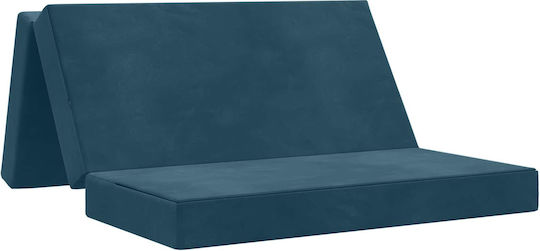 Πολυμορφικό Πουφ Κρεβάτι Μπλε 140x67x45cm