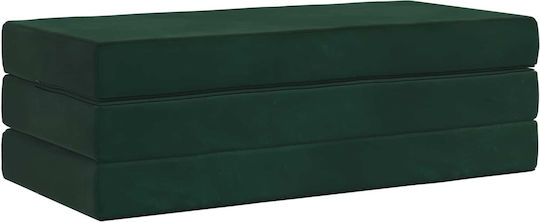 Multifunctional Bean Bag Bed Dark Green 140x67x45cm