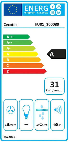 Cecotec Plită cu Inducție Autonomă cu Hotă și Funcție de Blocare 79.8x51.8 cm Sticlă Neagră