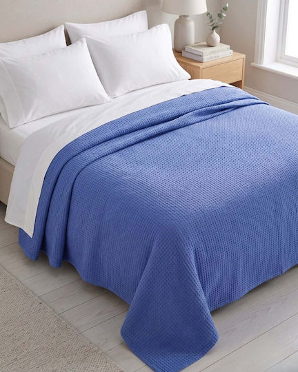 Olia Home Super-Queen 250x255cm Blaue Decke