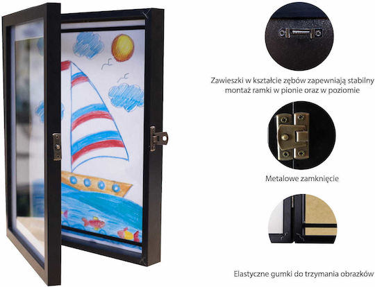 BD art Wandmontage Fotorahmen mit Weißem Hölzernen Rahmen 21x29,7 BD art Wandmontage Fotorahmen mit Weißem Hölzernen Rahmen 21x29,7