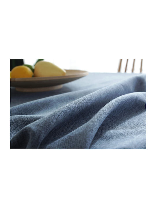 FRIPIA Față De Masă Din In Albastru Regal 140x250 Cm