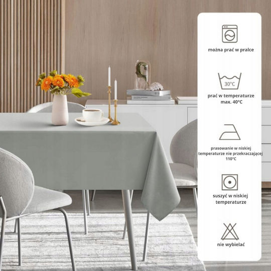 Now Art Tablecloth Grey 140x220cm
