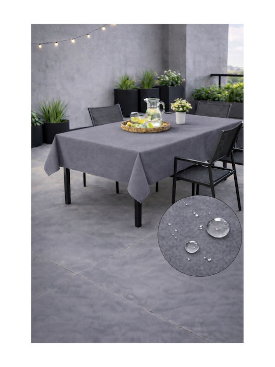 Now Art Τραπεζομάντηλο Αλέκιαστο Dark Gray 155x200εκ.