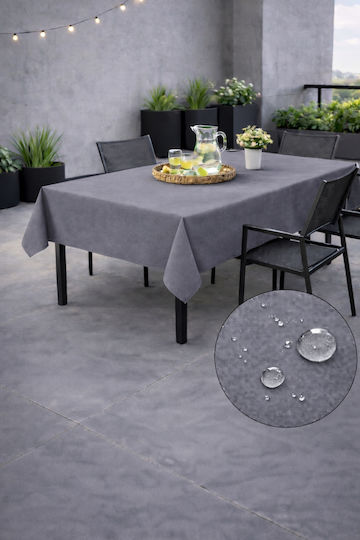 Now Art Stain Resistant Tablecloth Dark Grey 155x200cm