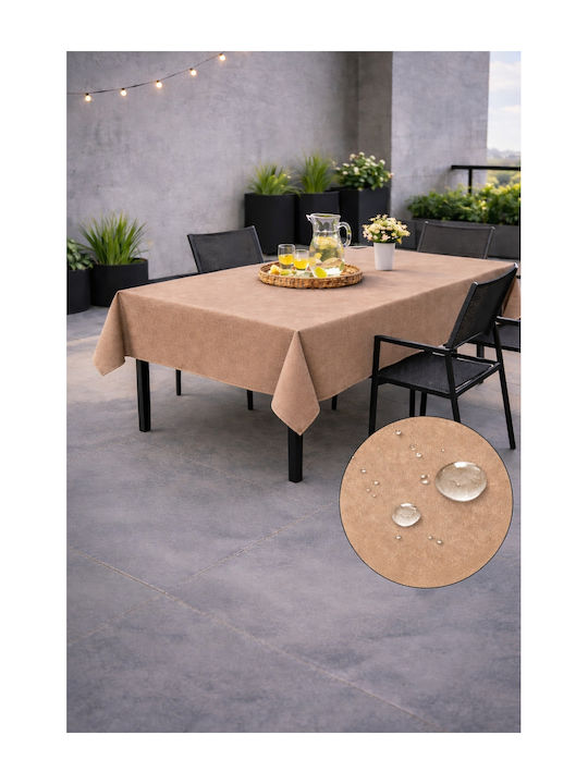 Now Art Τραπεζομάντηλο Αλέκιαστο Beige 155x180εκ.