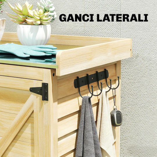 Double-leaf Wooden Cabinet 71.5x39x95 cm