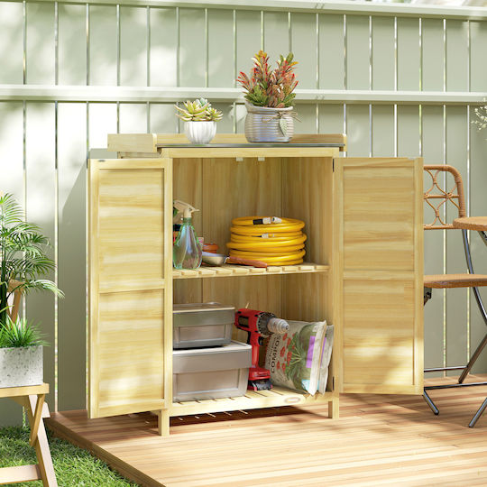 Double-leaf Wooden Cabinet 71.5x39x95 cm