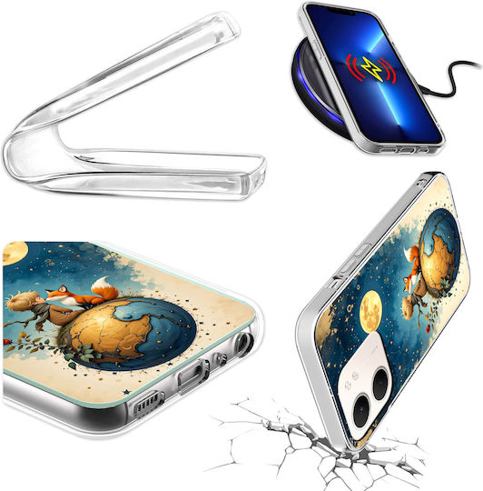 Oppo A5x Fonneo Foto Rückseitenhülle Fox + 9h Glas