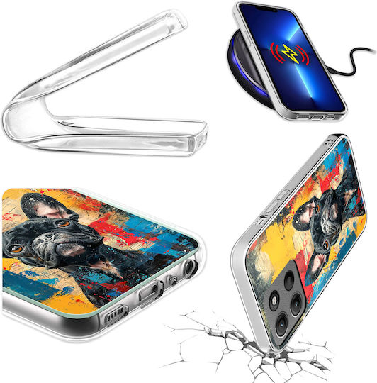 Husă Telefon Motorola Moto G15 Fotografie Spate Câine + Sticlă