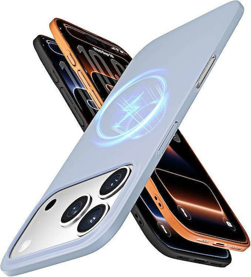 Husă Carcasă Iphone 17 Pro Max Mată Albastră Spate Compatibil Cu Magsafe