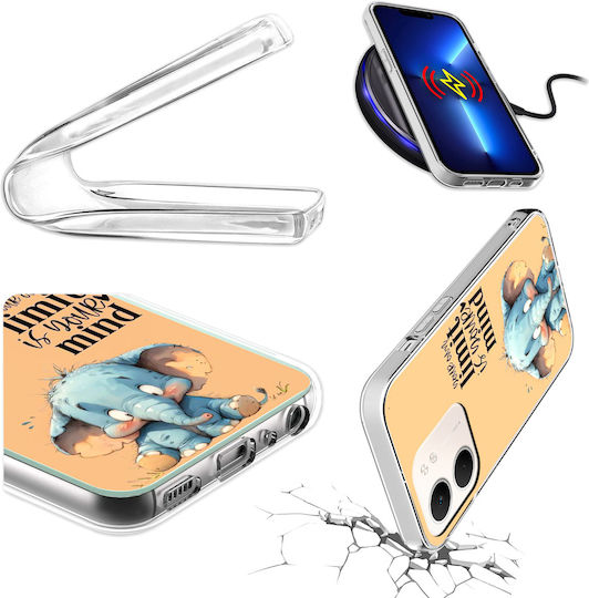 Case Oppo A5x Photo Case Back Cover Elephant + 9h Glass
