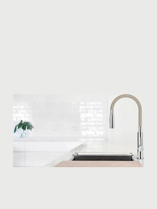 Ferro Hansgrohe Küchenarmatur Zähler Silber