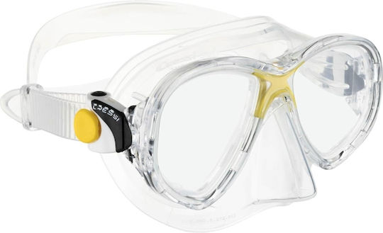CressiSub Silicone Diving Mask with Snorkel Marea Vip Jr Transparent