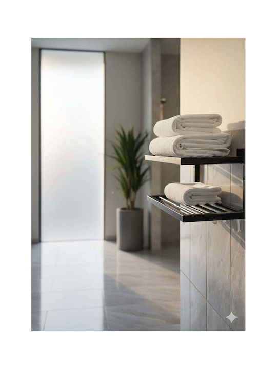 SteweHome Метална Етажерка За Баня 45x27x20см Черна
