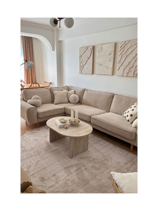 SteweHome Χαλί Διάδρομος Μπεζ 80x200cm