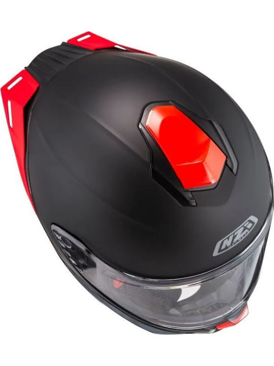 NZI Wake Stream Booster Black/Red Matte Motorcycle Helmet Full Face ECE 22.06 1500gr