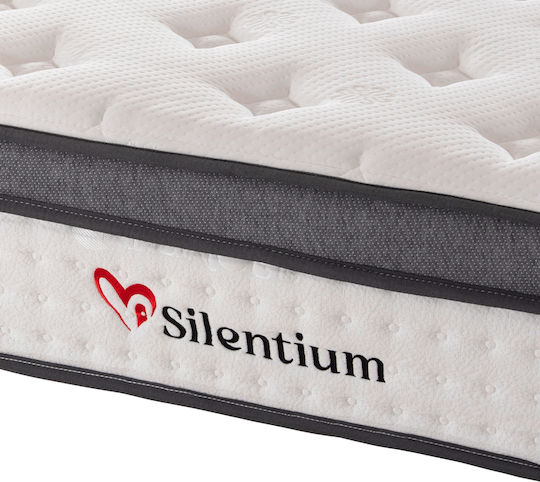 Rayven Pat Single Metalic Stejar Dirty cu Plăci & Saltea 90x190cm