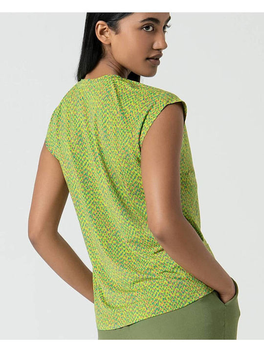 Tricou Damă Verde Acid