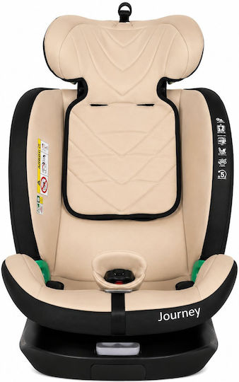Journey Καθισματάκι Αυτοκινήτου i-Size με Isofix Beige 0-36 kg