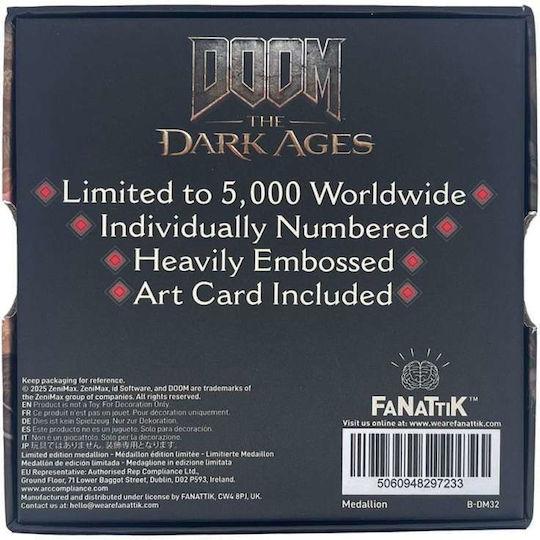 FaNaTtik Doom: The Dark Ages - Μενταγιόν Saw Shield Φιγούρα
