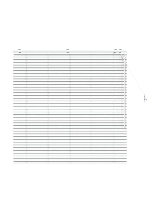 vidaXL Jalousie Sonnenschutz Hölzernes in Weißes Farbe P125xH130cm