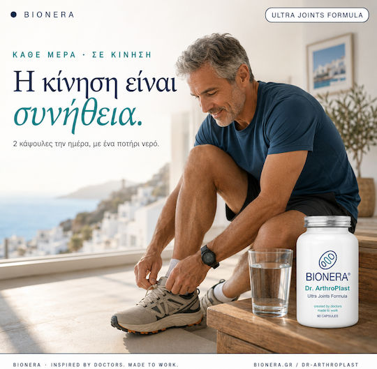 Bionera Dr. ArthroPlast Συμπλήρωμα για την Υγεία Αρθρώσεων & Οστών 60 κάψουλες