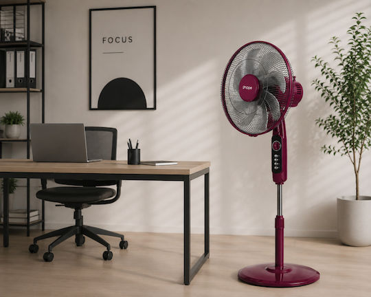 Gruppe FS-40-827 Pedestal Fan 45W Fan Diameter 40cm Purple